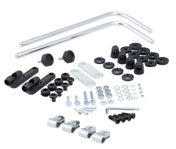 Material de montaje parabrisas FACO "Twin-Screen" para Vespa PX 80-200ccm