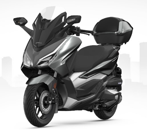 Top Case 35L incl. Portaequipajes Forza 350 (2021-) NHC74M MAT ROBUST GREY METALLIC original Honda