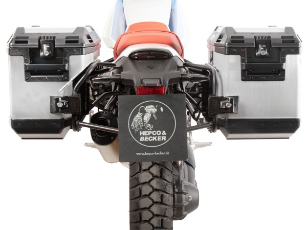 Juego portamaletas Portamaletas incl. juego portamaletas Xplorer Cutout plata para BMW R 12 G/S (25-)