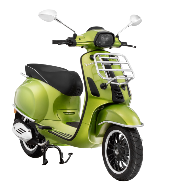 Guardabarros parachoques delantero para Vespa Primavera/Sprint/Elettrica 50-150cc, cromado