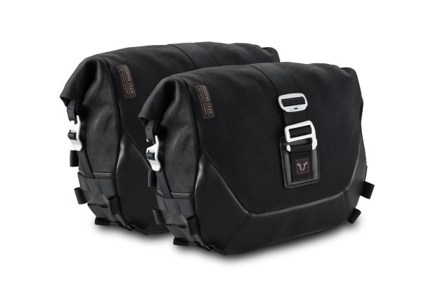 SW-Motech Legend Gear Side Bag System LC1 Black Edition para Triumph Thruxton 1200 (Bj.16-) SW Motech