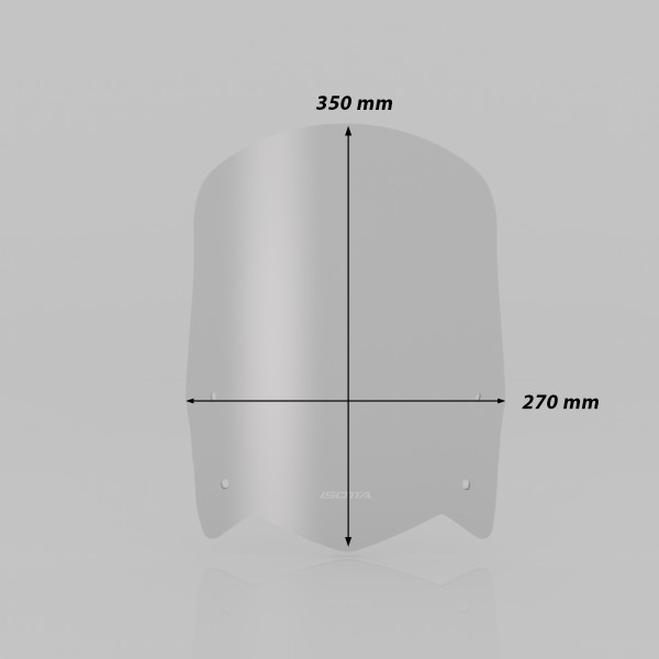 Parabrisas de rally negro mate para Yamaha Ténéré 700 (19-24)