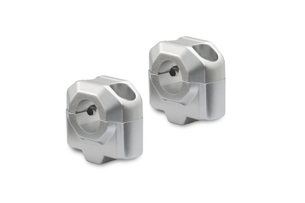 SW-Motech Elevador de manillar, plata para manillar Ø 22 mm, H=25 mm para Honda CB 1100 EX - SW Motech