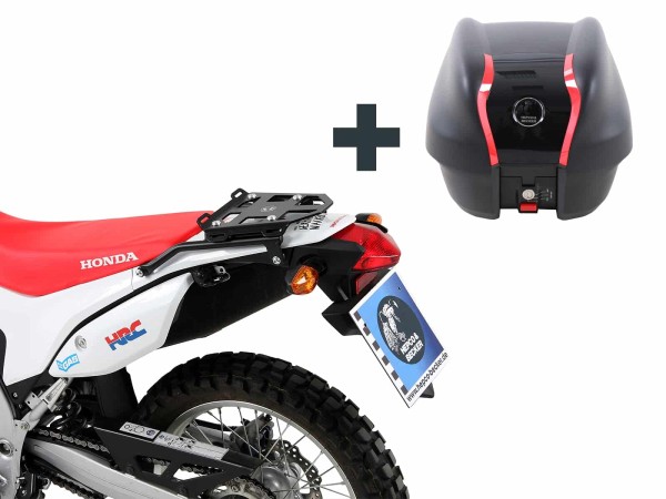 Portamaletas negro incl. Journey Topcases 30 negro para Honda CRF 250 L / Rally (12-20)