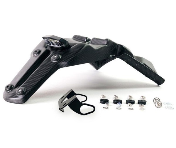 Soporte de matrícula corto de carbono para Yamaha Ténéré 700 (19-24)-