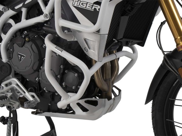Protector de motor blanco para Triumph Tiger 900 Rally / GT / PRO (20-) Hepco & Becker