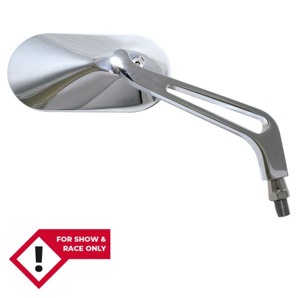 Espejo de manillar HIGHSIDER smart cromado ovalado (par)