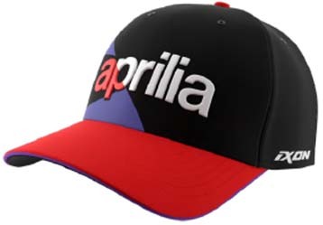 Aprilia gorra de béisbol doble colección 2024 negro rojo púrpura
