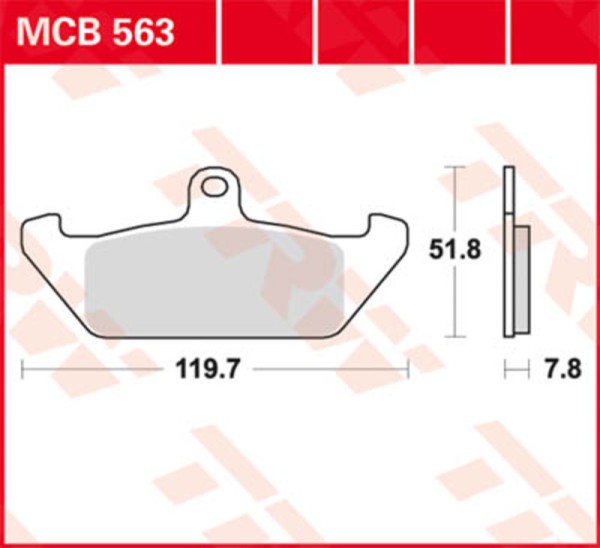 Pastilla de freno TRW Lucas MCB733