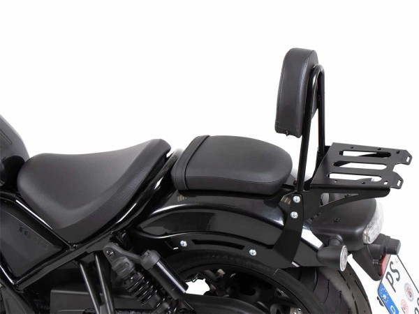 Sissybar negro con portaequipajes para Honda CMX 1100 Rebel /DCT /SE (25-) Hepco & Becker