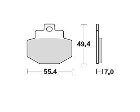 Juego de pastillas de freno TRW, orgánicas, con ABE, MCB727