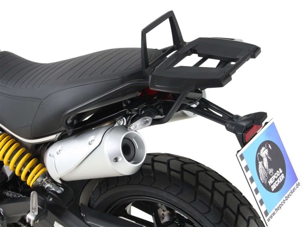 Portamaletas Alurack negro para Ducati Scrambler 1100 /Special /Sport (18-20) Hepco & Becker