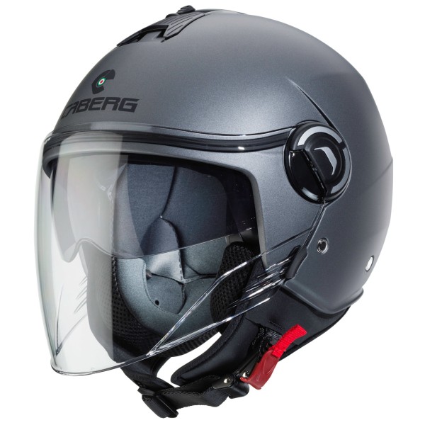 Casco Caberg Riviera V4 X mate-pistola metálica