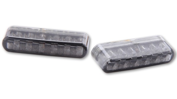 HIGHSIDER Smart Shorty Módulo intermitente LED lente gris humo (par), delantero y trasero