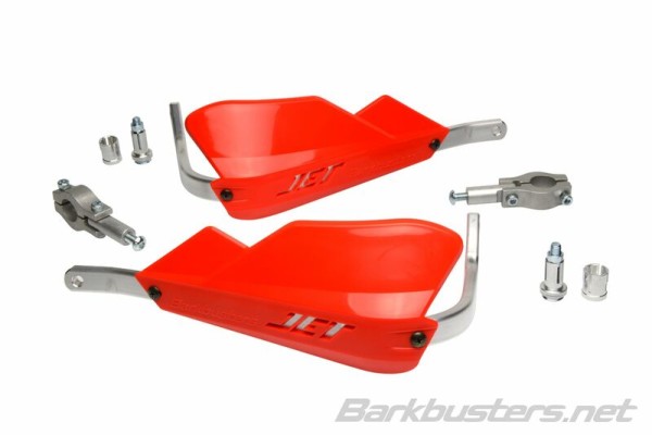 Guardamanos Barkbusters Jet de dos puntos de fijación recto Ø22mm rojo