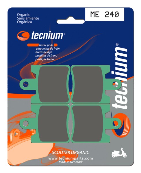 Pastillas de Freno Tecnium Scooter Orgánicas - ME240