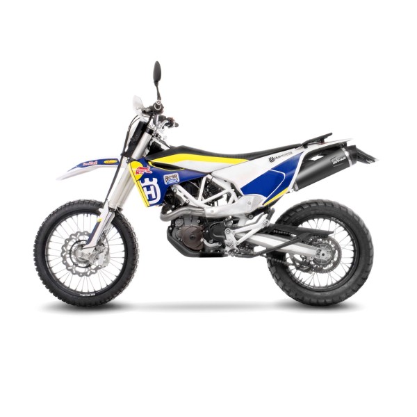 Sistema de escape LeoVince SBK Nero para Husqvarna 701 Enduro /Supermoto, negro, slip on, certificado E