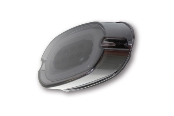 Luz trasera LED inteligente HIGHSIDER negra HD Style, homologada E (1ud.)