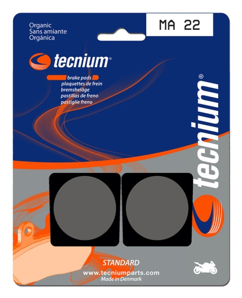 Pastillas de Freno Tecnium Street Orgánicas - MA22