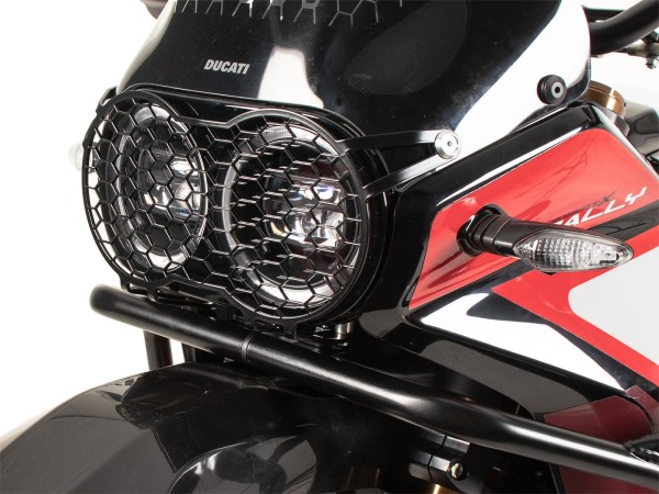Protector de faros negro para Ducati Desert X Rally (24-) Hepco & Becker