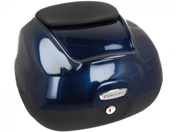 Maleta trasera de 37 l con respaldo para Piaggio Medley 125/150 (16-18) - azul medianoche 222/A