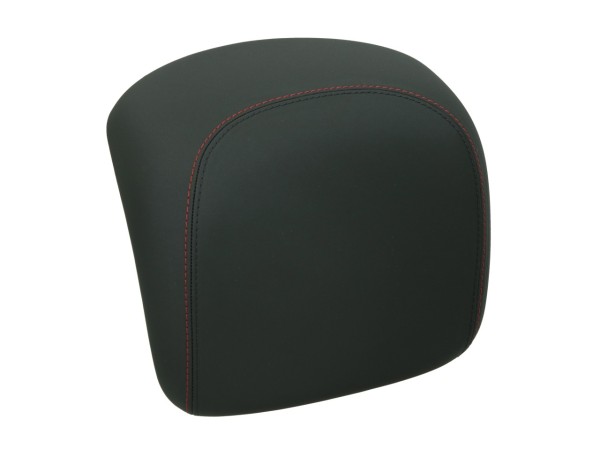 Respaldo original para el baúl trasero de la Vespa GTS/GTV - negro, con costura roja
