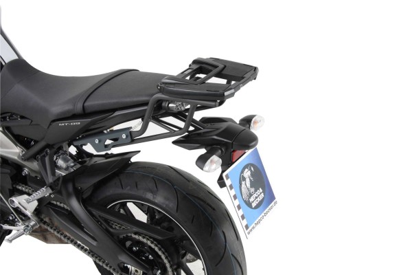 Portamaletas superior Easyrack negro, portamaletas base en antracita para Yamaha MT-09 (My.14-16) Hepco & Becker