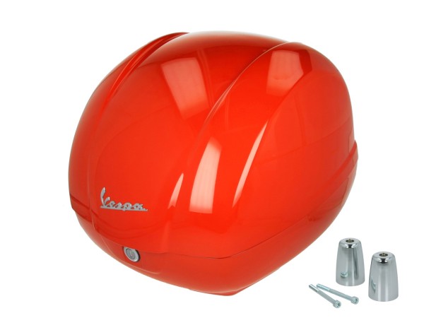 Baúl original de 36 litros en naranja brillante A11 para Vespa GTS 125/310 y GTV 310