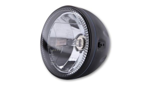 HIGHSIDER pro 5 3/4 pulgadas faro principal Skyline H4 negro LED anillo de luz de estacionamiento, E-aprobado (1pc)