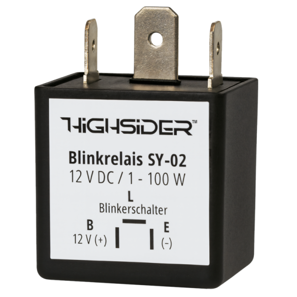 HIGHSIDER smart SY-02 relé de intermitencia tripolar, 12 V CC, 1-100 vatios
