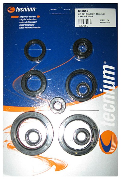 Juego de retenes de aceite de motor Tecnium