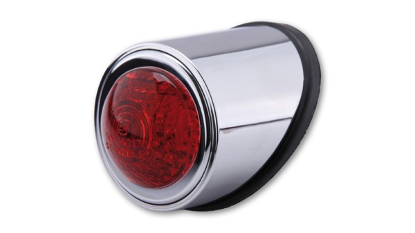 HIGHSIDER smart Old School Tipo 1 Piloto trasero LED cromado homologado E (1ud.)