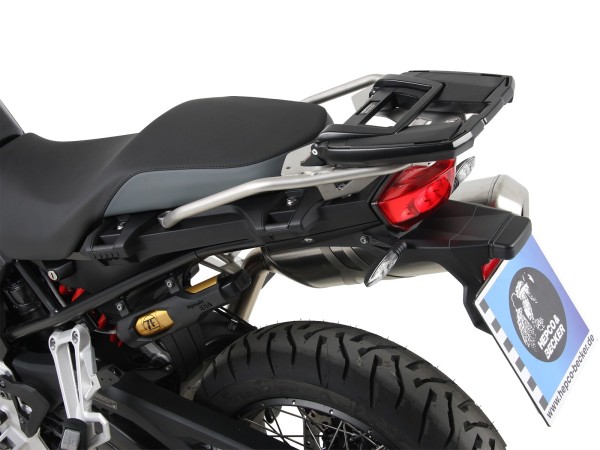 Portamaletas Easyrack para combinación con puente de accesorios original negro para BMW F 850 GS