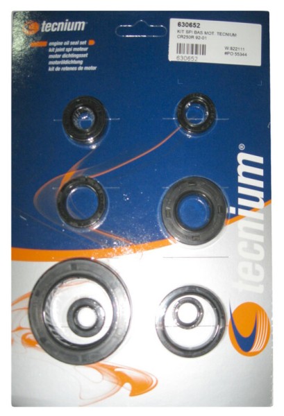 Juego de retenes de aceite de motor Tecnium