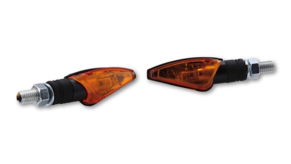 HIGHSIDER Smart Toledo bombilla intermitente carcasa negra / lente naranja (par), delantera y trasera