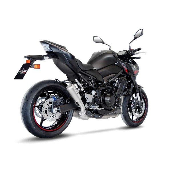Sistema de escape LeoVince LV 10 para Kawasaki Z 900, acero inoxidable plata, slip on, Euro4+5, E-certificate